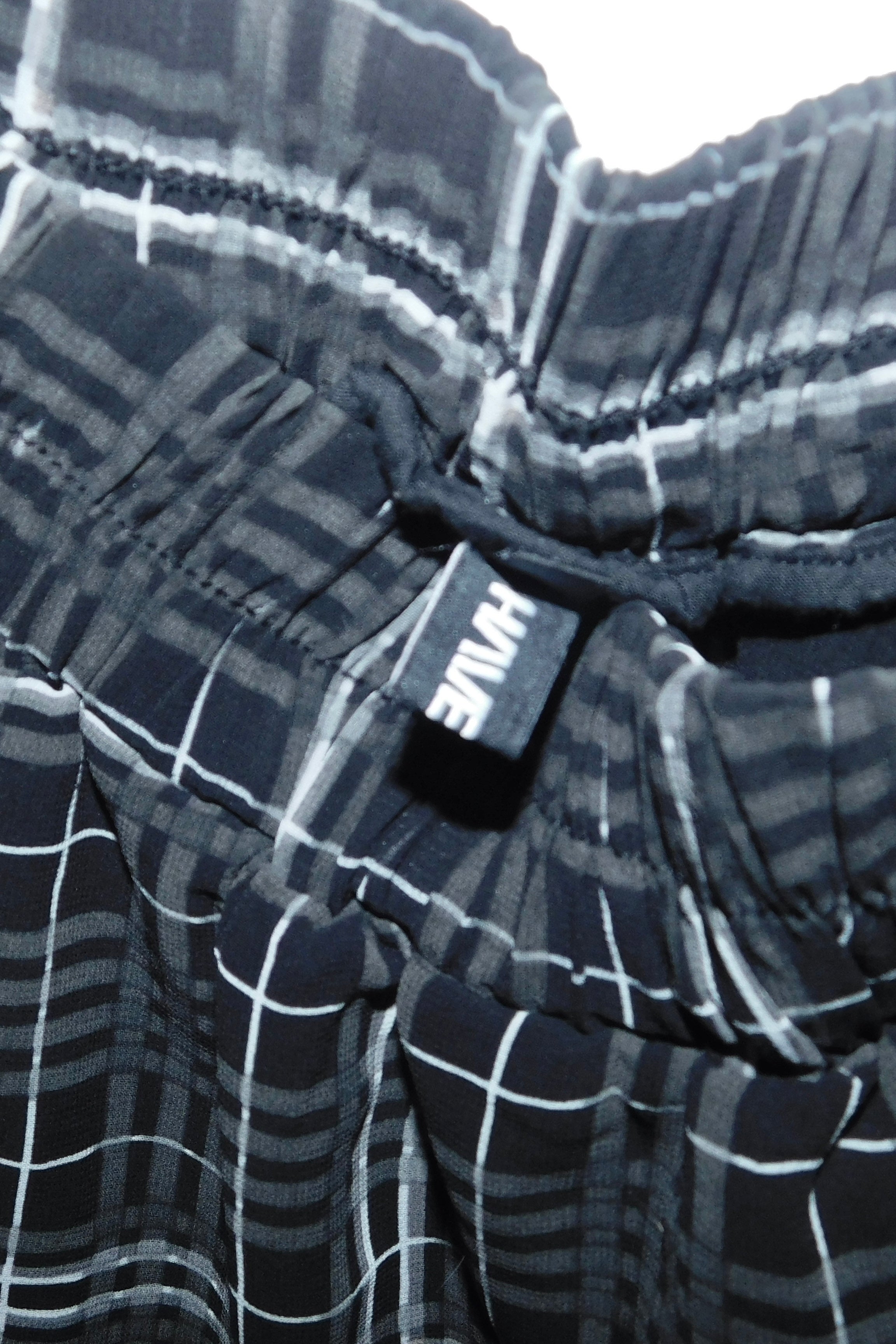 long flowy plaid skirt